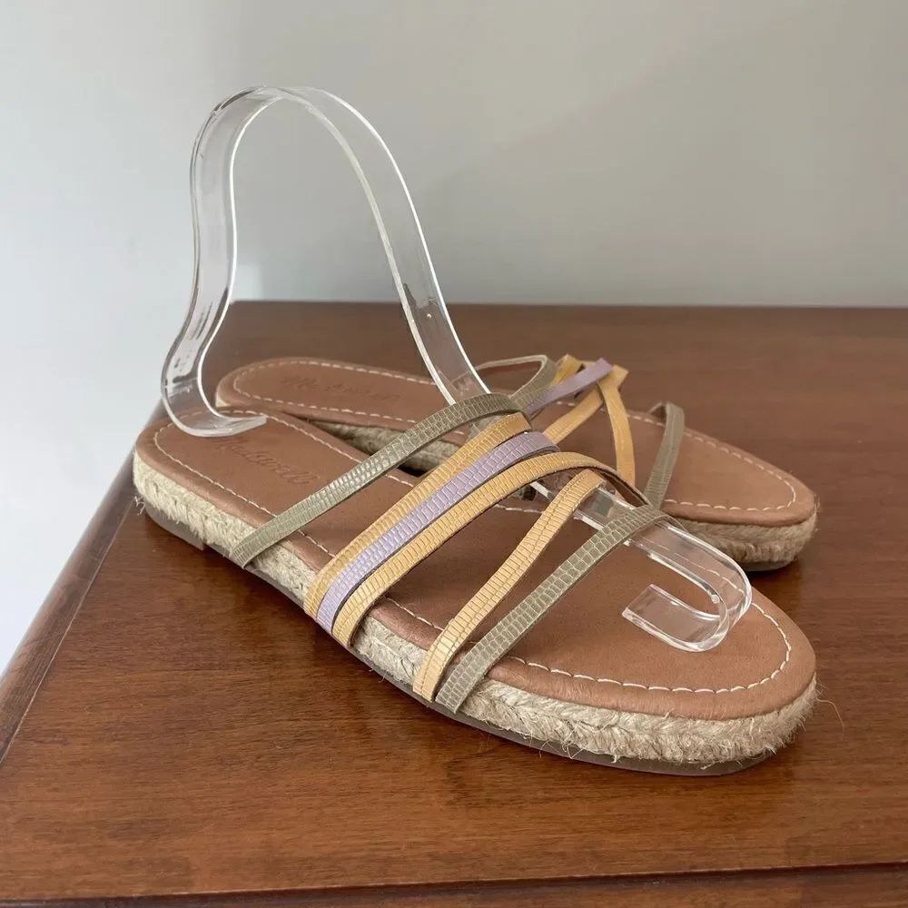 Madewell Crisscross Pastel Snake Sandals - Picture 5 of 8